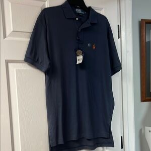 Polo by Ralph Lauren Men's Navy Blue Polo Shirt